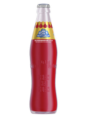 山海关玫瑰葡萄汽水248ml玻璃瓶
