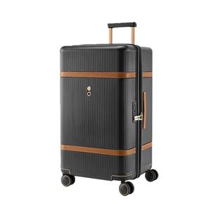 Echolac/爱可乐王朝复古时光箱TRUNK大容量万向轮拉杆箱  经典黑