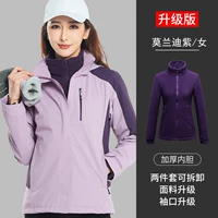 [Обновление куртки] Женский/Моранди Фиолетовый+Двойной слой