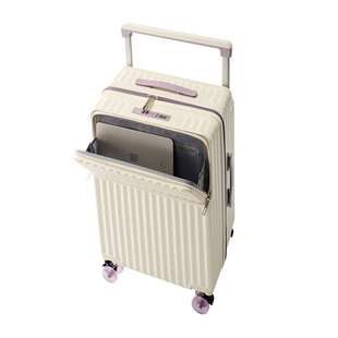 宽拉杆行李箱拉杆箱女2025新款28寸大容量拉链款前置开口旅行箱子