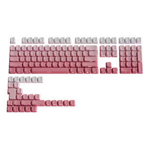 腹灵飞花键帽原厂渐变侧刻透光pbt客制化wooting 雷柏v500pro