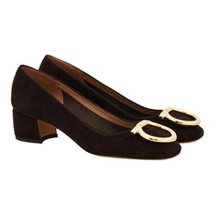 【季末折扣】FERRAGAMO菲拉格慕女士大号Gancini扣饰高跟鞋