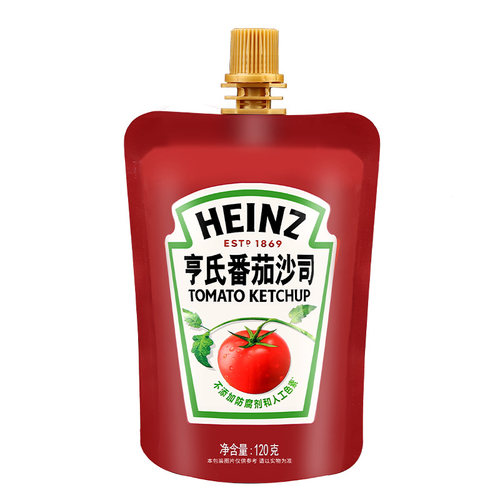 正宗亨氏番茄酱120g 满20袋包邮 小包装番茄沙司披萨炸鸡薯条蘸酱
