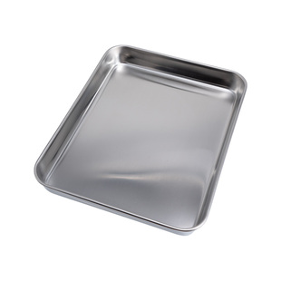304不锈钢家用肠粉蒸盘加厚长方形凉皮盘罗罗 浅方盘烧烤盘多用盘