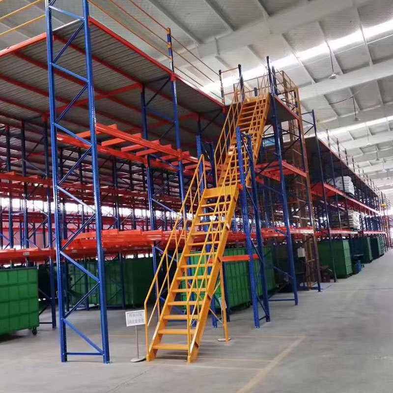 厂家直供仓储阁楼货架重型两层三层阁楼式储物架汽车轮胎专用货架