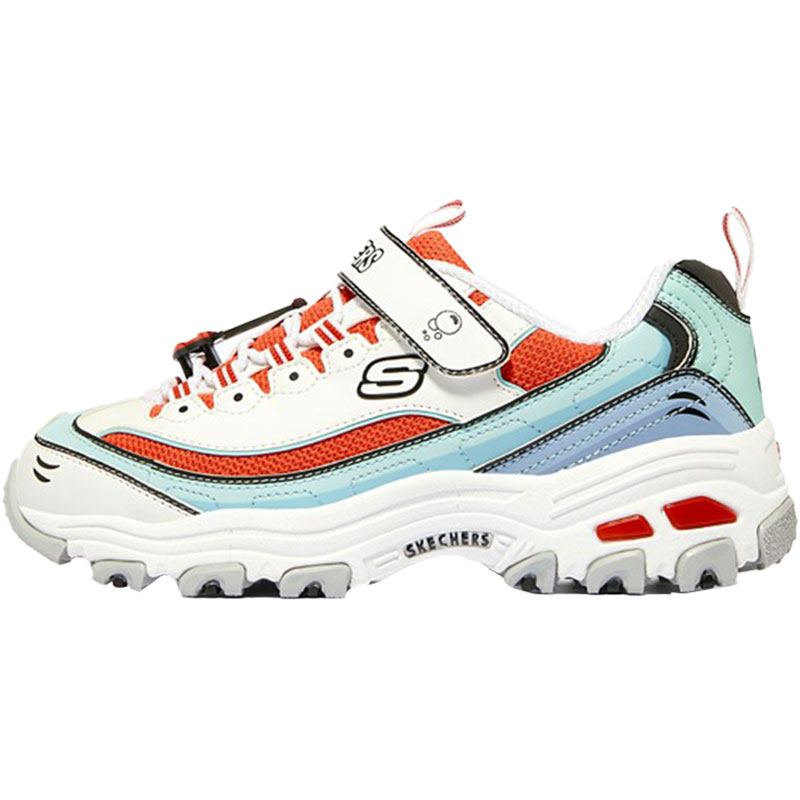 Skechers/斯凯奇正品海绵宝宝系列大童运动魔术贴熊猫鞋 317010L