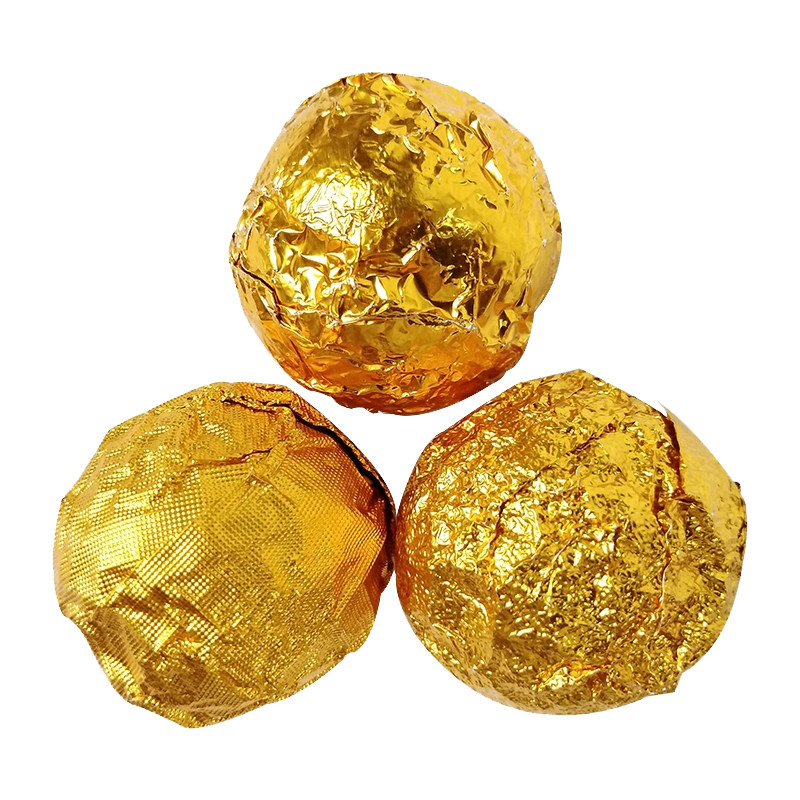 金色苹果水果包装纸彩色包芝麻丸药丸铝箔纸 手工用金色锡箔纸