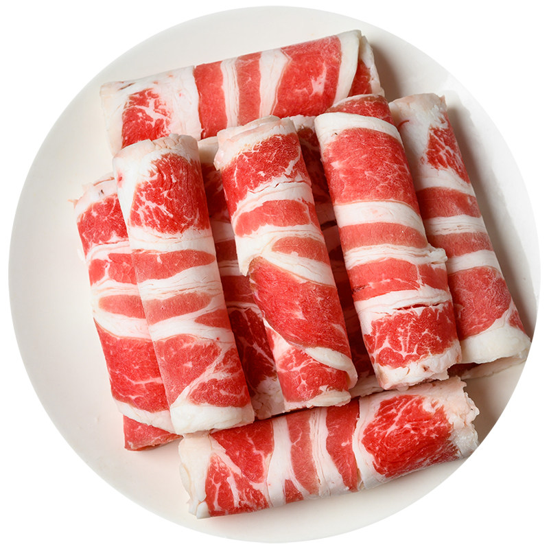 谷饲肥牛卷新鲜牛肉卷烤肉食材火牛肉卷/片