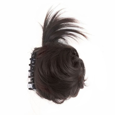 花若汐鸡毛丸子头盘发神器假发包