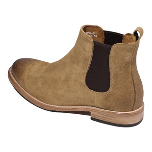 英伦风切尔西靴男款一脚蹬马皮男鞋高帮反绒皮鞋男款手工马丁短靴