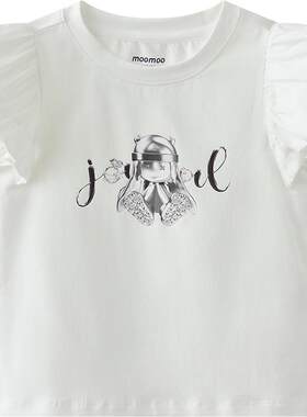 女童T恤短袖上衣moomoo