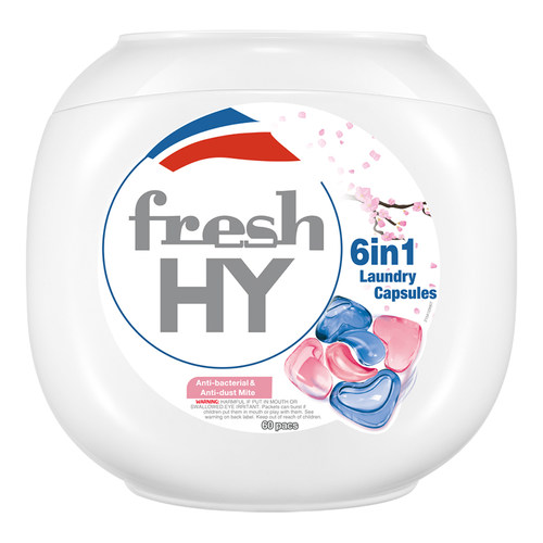 【数量填2】菁华freshHY清可新六合1洗衣凝珠除菌螨樱花持久留香