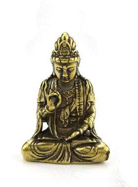 实心袖珍观音菩萨小摆件