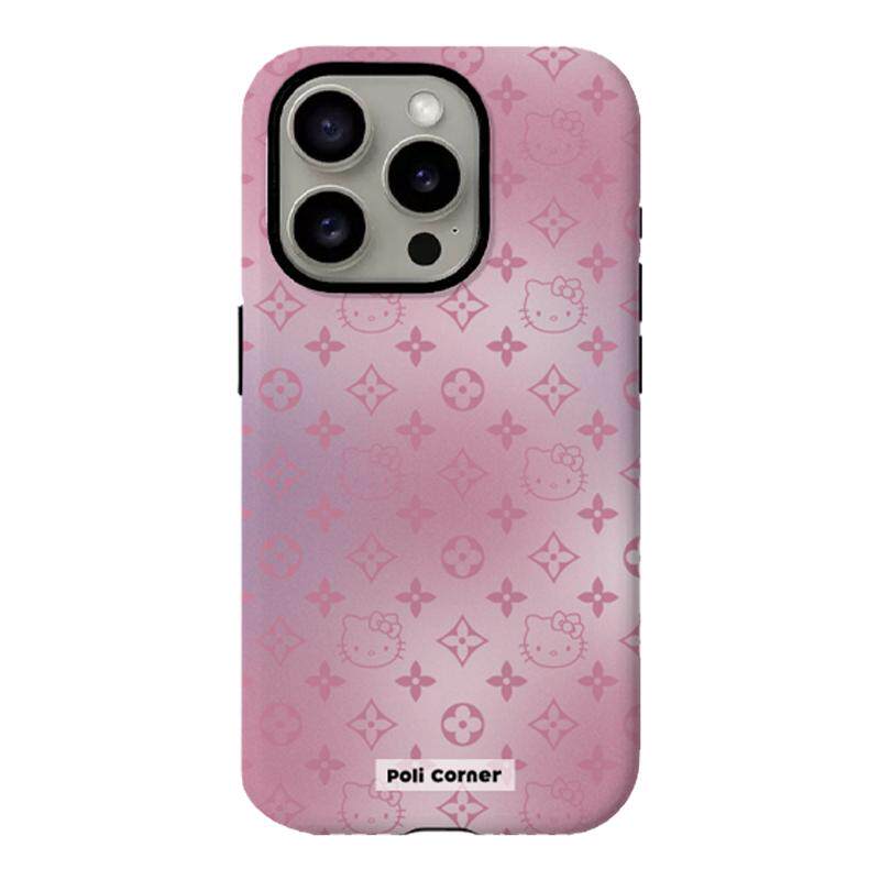 苹果16pro外壳手机壳韩国进口菲林二合一iPhone17promax高级感磨砂15磁吸不撞款老花kitty14防摔全包