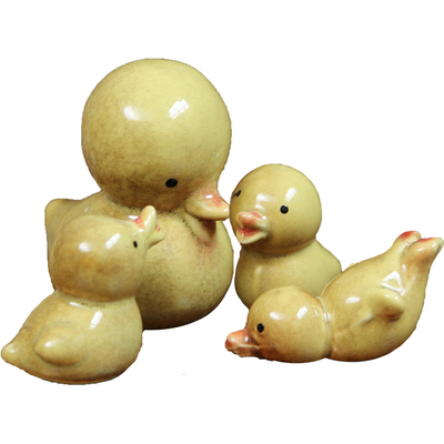 zakka彩色陶瓷可爱风盆景装饰品