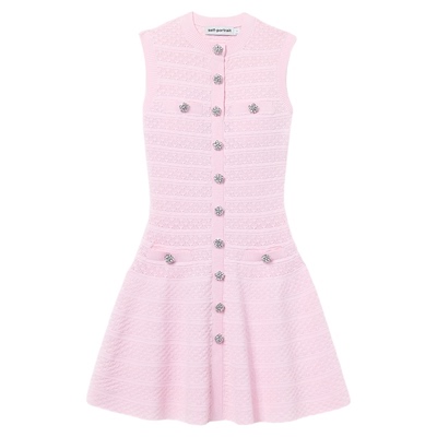 self-portrait针织连衣裙