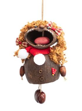 手工挂件果壳挂铃新年礼物