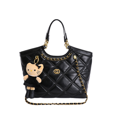 超火小香菱格链条手提包