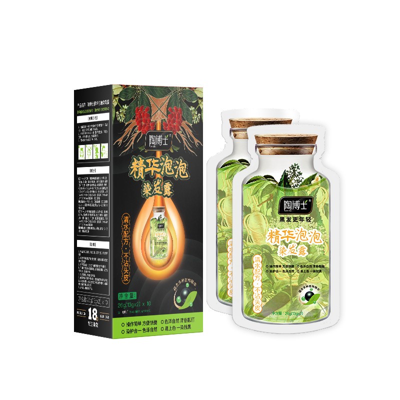 陶博士植物泡泡染发剂遮白