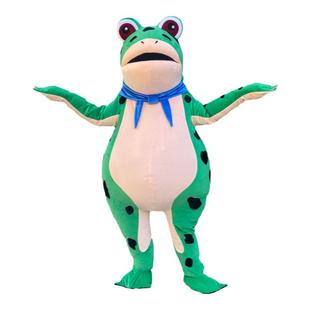 充气青蛙卡通人偶服装成人行走玩偶服蛤蟆精人偶服装卖崽青蛙玩偶