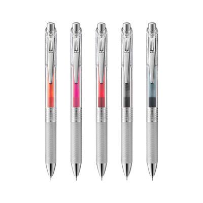 派通速干中性笔高级彩色按动式