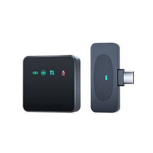 一拖四方形无线领夹麦克风直播Vlog拍摄智能降噪录音长续航小话筒