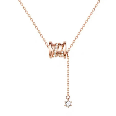 IDO18k金玫瑰金小蛮腰项链