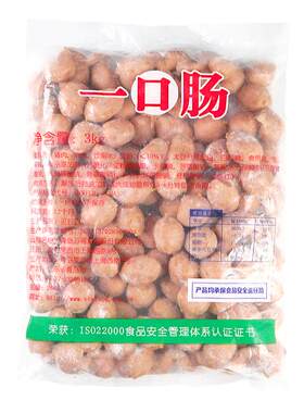 三统万福一口肠肉粒3kg亲亲肠