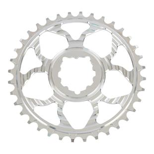 新山地自行车牙盘中空一体牙盘三钉式直装GXP盘片铝合金正负齿盘