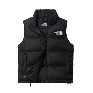 北面美版1996 RETRO NUPTSE女羽绒马甲DWR700蓬羽绒