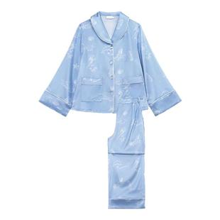 MANITO/曼尼陀 Ocean Blue 桑蚕丝儿童家居服真丝睡衣套装