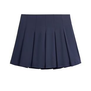 Wilson威尔胜官方女士PLEATED宽褶弹力网球运动高腰半身裙