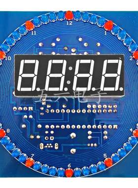 四位旋转电子钟温控ds1302散件