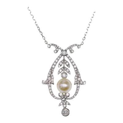 喻棠italks|二月情书|原创925银镀金复古天然淡水珍珠项链吊坠