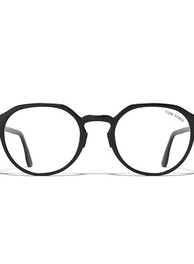 TOM FORD眼镜架 圆形复古可配度数近视眼镜框 FT5924-D-B
