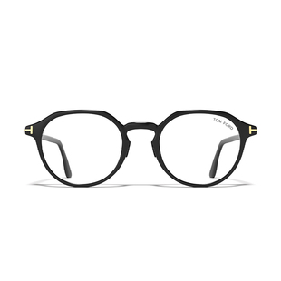 TOM FORD眼镜架 圆形复古可配度数近视眼镜框 FT5924-D-B