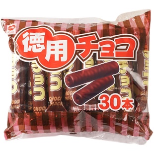 Riska德用巧克力米果棒日本进口零食儿童生日独立包装新年礼物