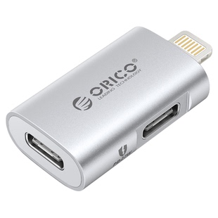 奥睿科lightning转typec转接头支持手机充电OTG转换器数据传输