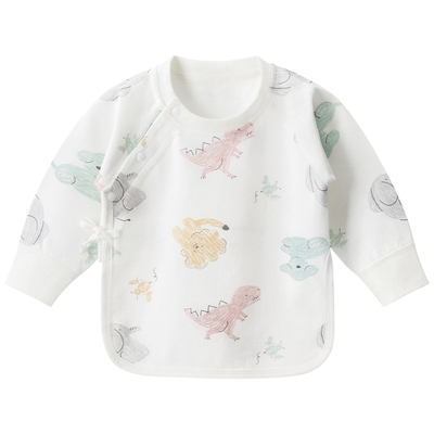 乖奇熊新生儿纯棉半背衣春秋季