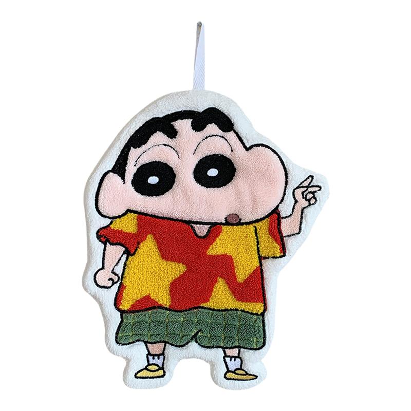 蜡笔小新擦手巾可爱挂式超强吸水速干厨房卫生间儿童卡通手帕抹布