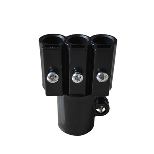 艾灸支架三插接头多功能台灯三孔接头撑杆接头艾灸馆排烟架子配件