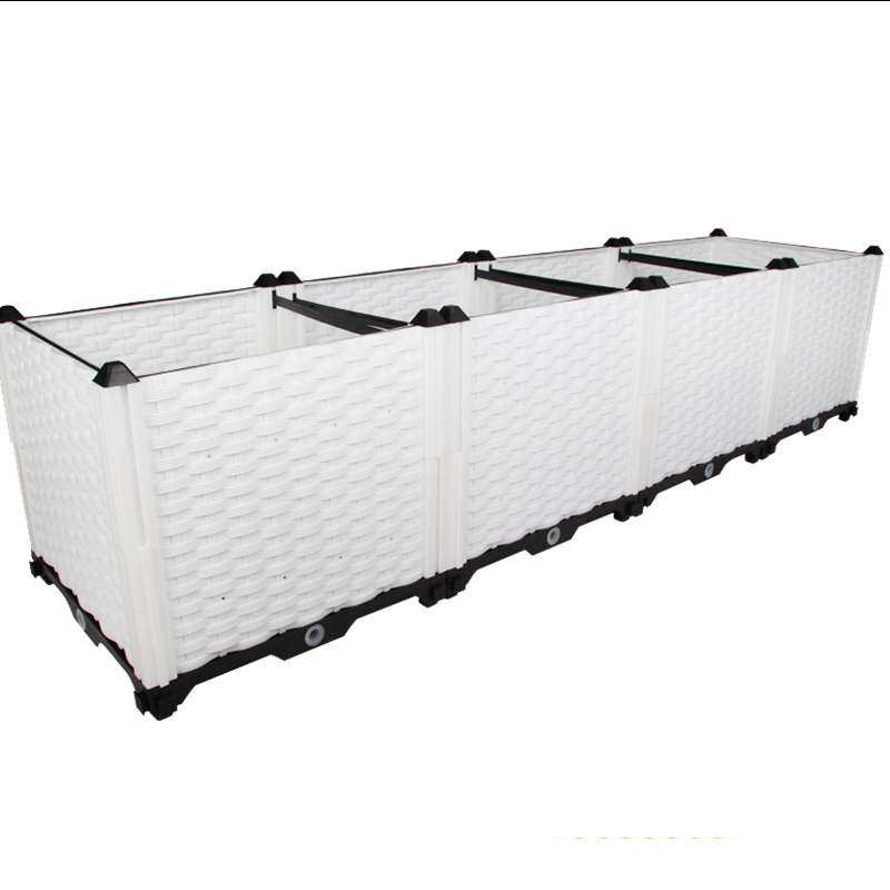 阳台蔬菜种植箱家庭菜园塑料花盆长方形阳台种菜箱防腐木花槽