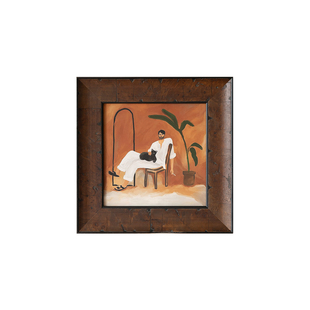 中古实木画框空框油画相框装裱定制法式装饰小众水彩画外框挂墙