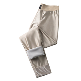 保暖秋裤男款加厚加绒男士保温裤2025新款冬季光面高腰德绒打底裤