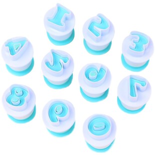 弹簧按压模26个大小写字母数字饼干翻糖蛋糕印花压模切模烘焙模具