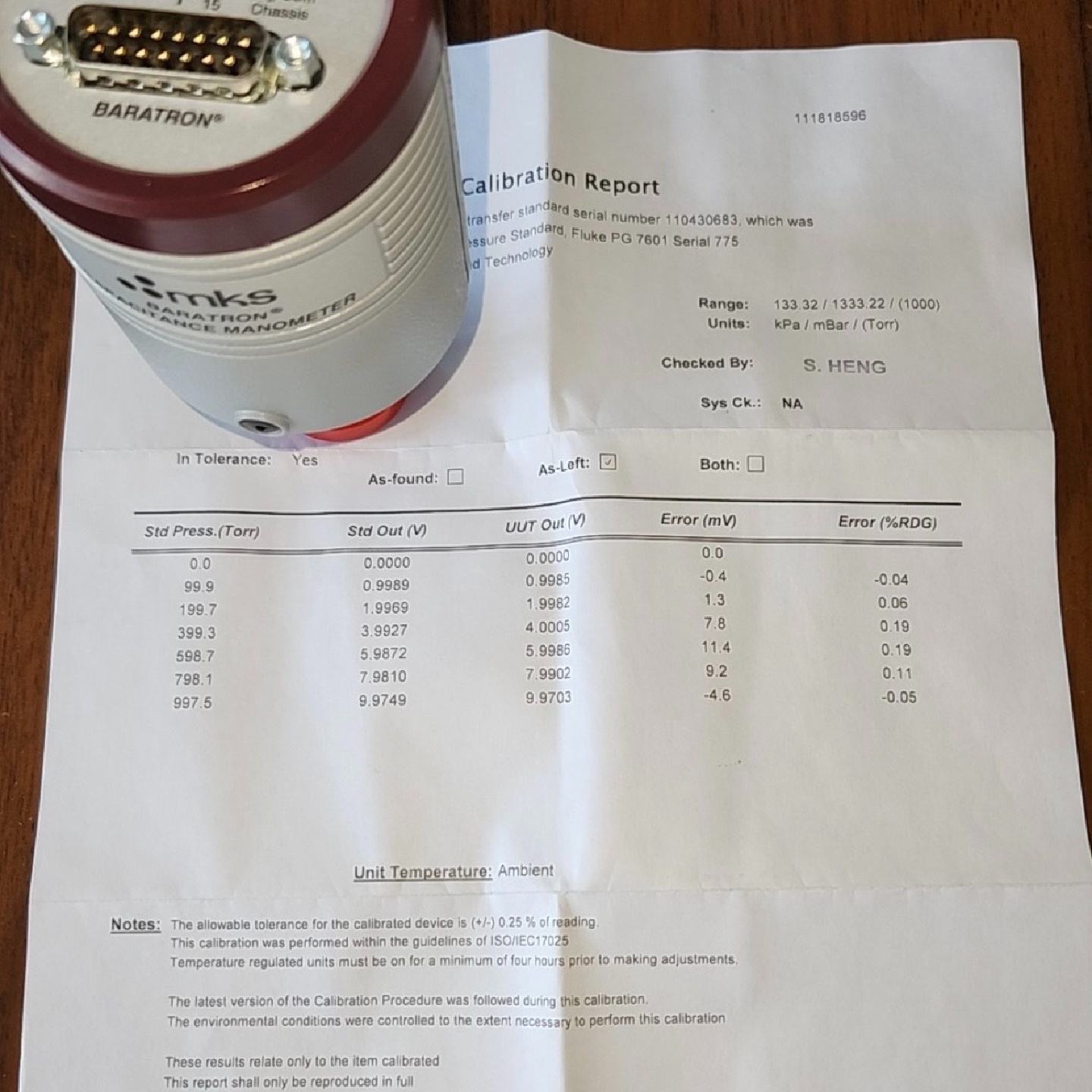 MKS 626C13TDE 电容薄膜规 真空计&mdash;议价