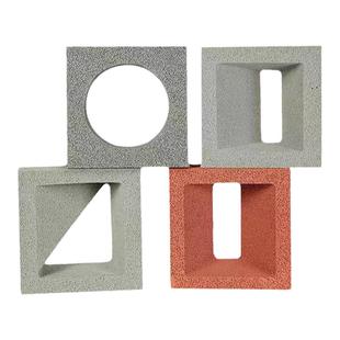 双面水泥空心砖发泡陶瓷隔断墙镂空艺术造型构件砖轻质网红空心砖