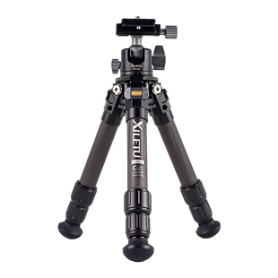 喜乐途碳纤维三脚架低重心全景球形云台微单单反相机手机专业摄影摄像直播迷你便携小型桌面支架超轻三角架