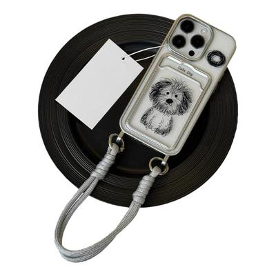 适用苹果16promax简约手机壳卡包