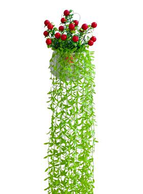 塑料假花墙面装饰挂件玫瑰花草